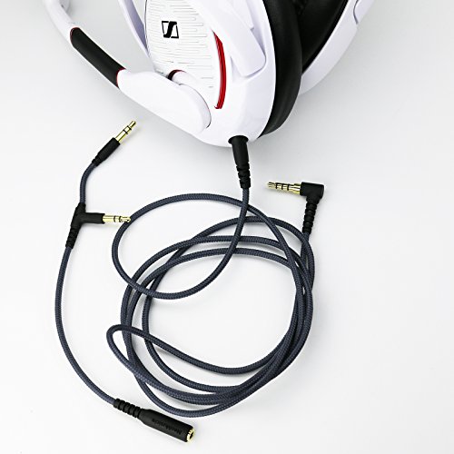 ABLET Audiokabel, kompatibel mit Sennheiser Game One, Game Zero, PC 373D, GSP 350, GSP 500, GSP 600 Gaming-Headsets, 1,3 m Bild 5
