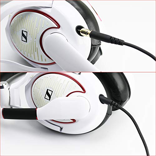 Ersatz-Audiokabel, kompatibel mit Sennheiser Kopfhörer Game ONE, Game Zero, PC 373D, GSP 350, GSP 500, GSP 600 2m/6.6ft Bild 4