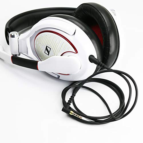 Ersatz-Audiokabel, kompatibel mit Sennheiser Kopfhörer Game ONE, Game Zero, PC 373D, GSP 350, GSP 500, GSP 600 2m/6.6ft Bild 5