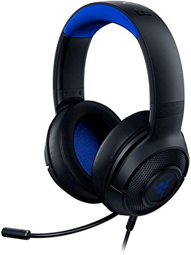 Razer Kraken X for Console Ultralight Gaming Headset (mit 7.1 Surround Sound, leichtem Rahmen, biegbarem Mikrophon - für PC, Xbox, PS4, Nintendo Switch) blau/schwarz Bild 1