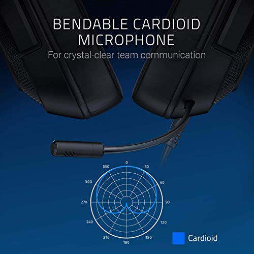 Razer Kraken X for Console Ultralight Gaming Headset (mit 7.1 Surround Sound, leichtem Rahmen, biegbarem Mikrophon - für PC, Xbox, PS4, Nintendo Switch) blau/schwarz Bild 3