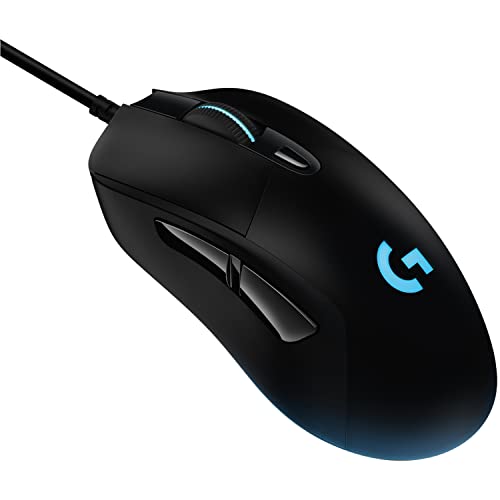 Logitech G403 HERO Gaming-Maus mit HERO 25K DPI Sensor, LIGHTSYNC RGB, geringes Gewicht von 87g und optionales 10g Gewicht, geflochtenes Kabel, PC/Mac - Schwarz Bild 1