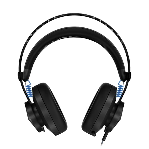 Lenovo Legion H300 Stereo Gaming Headset, Noise-Cancelling Mikrofon, Memory Foam & PU Leder Ohrmuscheln, Edelstahl Headband, PC, PS4, Xbox One, Nintendo Switch, Mac, GXD0T69863, Schwarz Bild 1