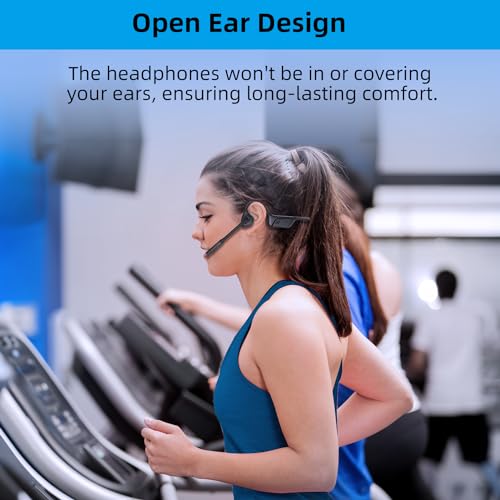 ZIOCOM Kopfhörer mit Luftleitung, Open-Ear-Kopfhörer mit Mikrofon und Geräuschunterdrückung, aptX-LL Bluetooth Wireless Headset mit USB-A-Dongle, kompatibel mit PS4 / PS5 / PC（Nicht für Teams） Bild 3