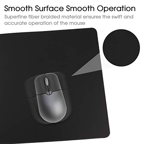 mauspad/Gaming Mauspad 900 x 400 x 3mm/ XXL Mousepad/Tischunterlage Large Size/Verbessert Präzision und Geschwindigkeit(90x40 Black) Bild 5