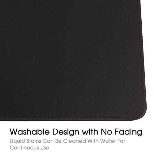 mauspad/Gaming Mauspad 900 x 400 x 3mm/ XXL Mousepad/Tischunterlage Large Size/Verbessert Präzision und Geschwindigkeit(90x40 Black) Bild 6