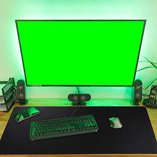mauspad/Gaming Mauspad 900 x 400 x 3mm/ XXL Mousepad/Tischunterlage Large Size/Verbessert Präzision und Geschwindigkeit(90x40 Black) Bild 7