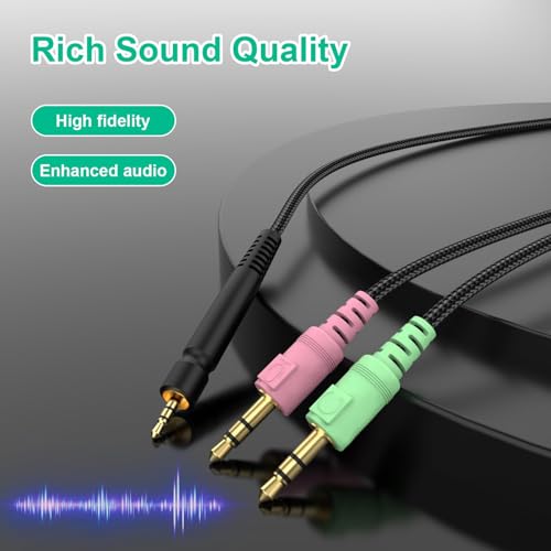 GSP600 UNP PC-Kabel, kompatibel mit Game Zero PC 373D GSP 350 GSP 500 GSP 600 Gaming Headset Bild 3