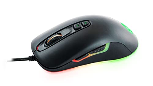 Qpad DX-80 Pro Gaming Maus, Optical Mouse, bis zu 8.000 DPI, LED Beleuchtung, Schwarz Bild 2