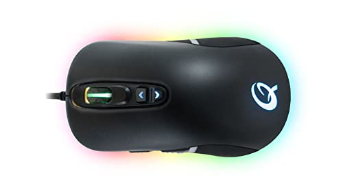 Qpad DX-80 Pro Gaming Maus, Optical Mouse, bis zu 8.000 DPI, LED Beleuchtung, Schwarz Bild 4