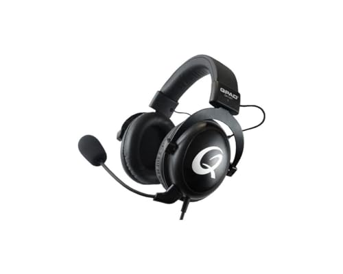 Qpad QH-91 Pro Gaming Premium Headset, Kopfhörer für PC Spieler mit 53 mm Stereo Sound, Schwarz Bild 1
