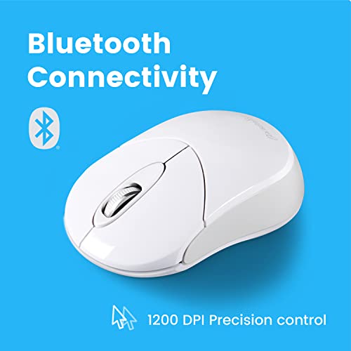 Perixx PERIMICE-802W Bluetooth Maus Optisch Weiß Glanzend Bild 2