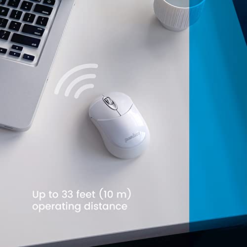 Perixx PERIMICE-802W Bluetooth Maus Optisch Weiß Glanzend Bild 5