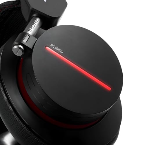 1More H1007 Spearhead Gaming Headset Over-Ear mit Kabel (7.1-Surround-Sound, 54 mm-Treiber, Dual Mikrofon) für PC, Xbox, PS4, Mobilgeräte Schwarz Bild 4