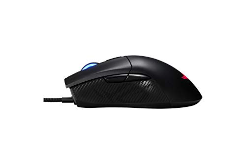 ASUS ROG Gladius II Core Gaming-Maus (6200 DPI Sensor, Aura Sync Beleuchtung, Abnehmbare Schalter) schwarz Bild 4