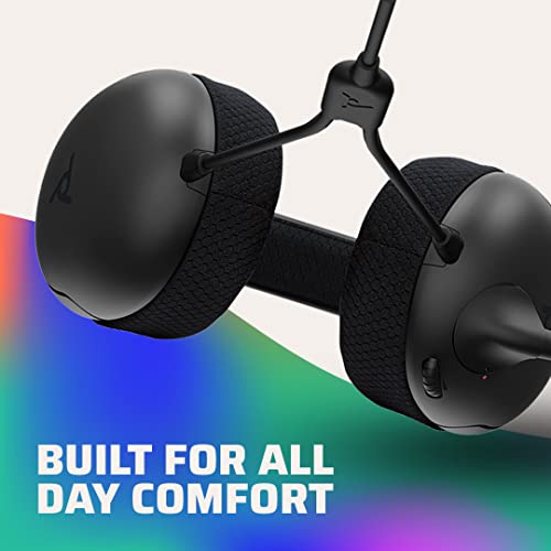 PDP Gaming LVL40 Stereo Kopfhörer mit Mic für Xbox One, Series X|S - PC, iPad, Mac, Laptop Compatible - Noise Cancelling Microphone, Lightweight, Soft Komfort On Ear Kopfhörer, 3.5 mm Jack - Schwarz Bild 4