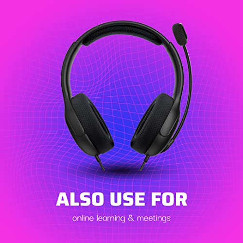PDP Gaming LVL40 Stereo Kopfhörer mit Mic für Xbox One, Series X|S - PC, iPad, Mac, Laptop Compatible - Noise Cancelling Microphone, Lightweight, Soft Komfort On Ear Kopfhörer, 3.5 mm Jack - Schwarz Bild 6