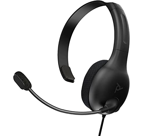 PDP LVL30 verkabelt Kopfhörer mit Single-Sided One Ear Headphone für PC, Xbox - Mac, Tablet Compatible - Noise-Cancelling Mic - Lightweight, Cool Comfürt, Great für Gaming , schwarz Bild 1