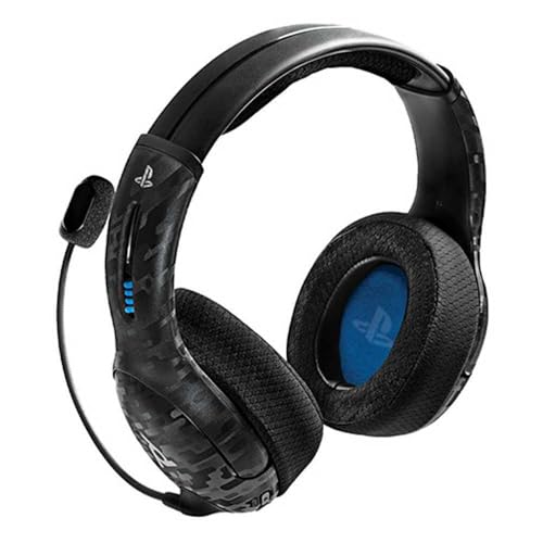 PDP Gaming LVL50 Wireless Kopfhörer mit Mic für or PlayStation, PS4, PS5 - PC, Laptop Compatible - Geräuschunterdrückung Mikrofon, Bass Boost, Soft Comfürt Over Ear Headphones - schwarz camo Bild 2