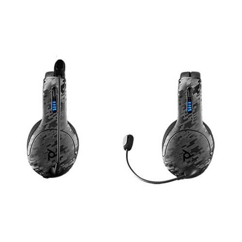 PDP Gaming LVL50 Wireless Kopfhörer mit Mic für or PlayStation, PS4, PS5 - PC, Laptop Compatible - Geräuschunterdrückung Mikrofon, Bass Boost, Soft Comfürt Over Ear Headphones - schwarz camo Bild 5