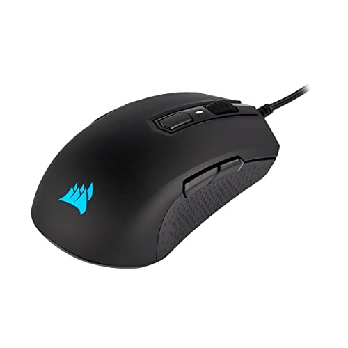 Corsair M55 RGB PRO Multi-Grip Gamer Maus mit beidhändigem Design, Schwarz - CH-9308011-NA Bild 1