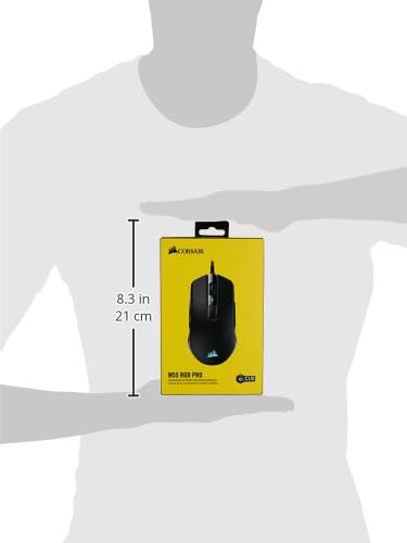 Corsair M55 RGB PRO Multi-Grip Gamer Maus mit beidhändigem Design, Schwarz - CH-9308011-NA Bild 2