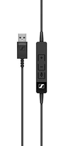 Sennheiser PC 8.2 USB-On-Ear Headset PC,Kopfhörer mit Kabel,Integrierte Lautstärkeregelung, Geräuschunterdrückendes Mikrofon, Für Online-Anrufe -Unterricht, Mehrfarbig, Einheitsgröße Bild 5
