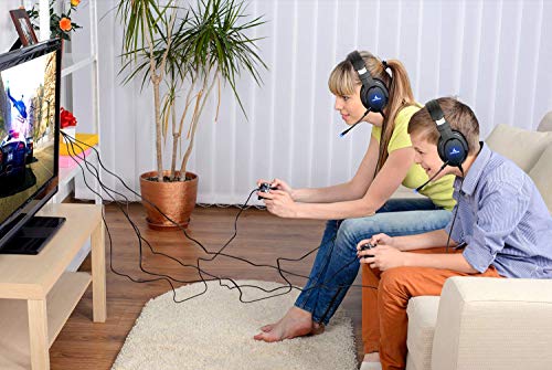LYCANDER Gaming-Headset mit Mikrofon und LED-Licht, 3,5 mm Eingang, für PC, PS4, Xbox One, Nintendo Switch und mehr (Intermediate - Schwarz und blau) Bild 6