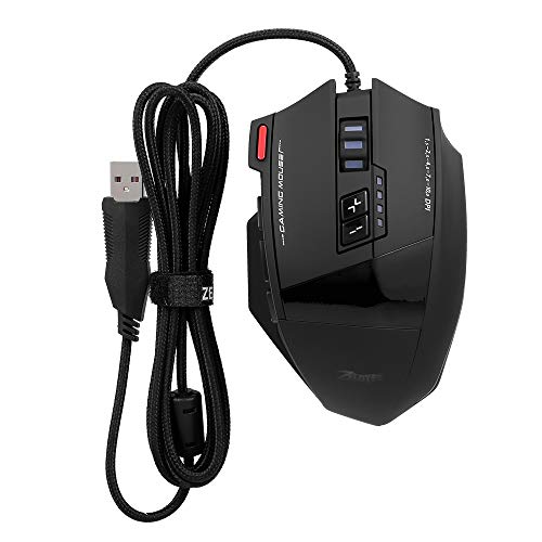 Zelotes C-13 Gaming Maus Wired 10000DPI,RGB,mit 13 Programmiertasten Einstellbar,128 KB Integrierter Speicher Bild 2