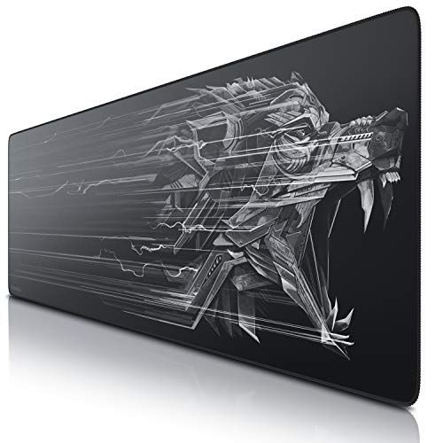 TITANWOLF - Übergröße Mauspad Gaming Titanwolf 1200x400mm - XXXL Mousepad groß mit Motiv - Tischunterlage Large Size - verbessert Präzision und Geschwindigkeit - XXL für Logitech Maus und Tastatur Bild 1