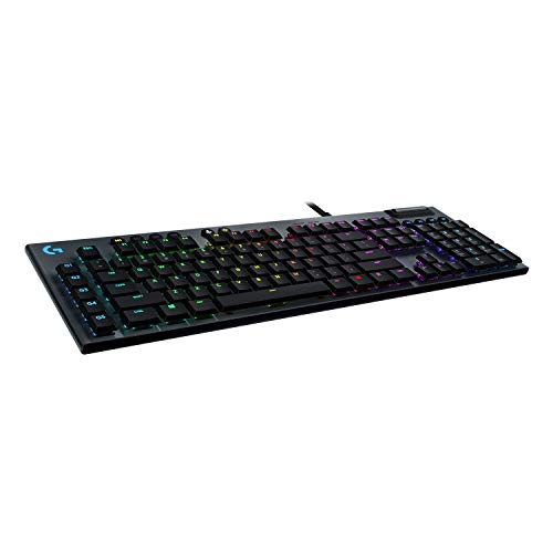 Logitech G815 mechanische Gaming-Tastatur, Taktiler GL-Tasten-Switch mit flachem Profil, Spanisches QWERTY Layout, Carbon Bild 1