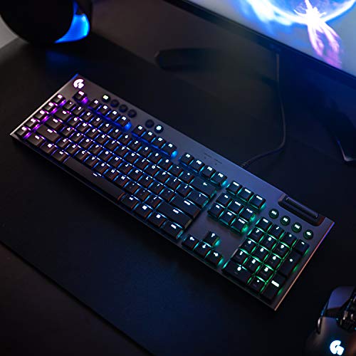 Logitech G815 mechanische Gaming-Tastatur, Taktiler GL-Tasten-Switch mit flachem Profil, Spanisches QWERTY Layout, Carbon Bild 7