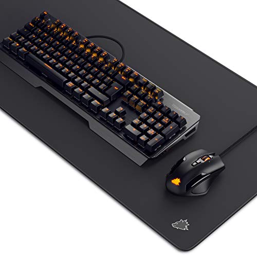 Titanwolf Gaming Set - mechanische Tastatur ALUMAR MMO 10800dpi Gaming Maus Specialist XXL Mauspad Symbol - Mechanical Keyboard - Anti-Ghosting - LED Backlight - 19 Lichtmodi - Makro-Modus Bild 1