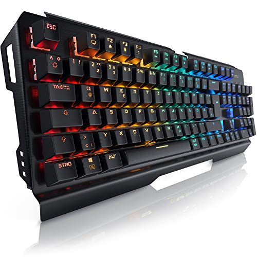 Titanwolf Gaming Set - mechanische Tastatur ALUMAR MMO 10800dpi Gaming Maus Specialist XXL Mauspad Symbol - Mechanical Keyboard - Anti-Ghosting - LED Backlight - 19 Lichtmodi - Makro-Modus Bild 2