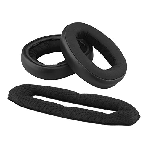 Geekria Ohrpolster und Kopfband-Set, kompatibel mit Sennheiser GSP 600/670/500 Gaming-Kopfhörern, Ersatzreparaturteil-Anzug (Schwarz) Bild 1