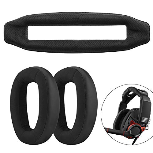Geekria Ohrpolster und Kopfband-Set, kompatibel mit Sennheiser GSP 600/670/500 Gaming-Kopfhörern, Ersatzreparaturteil-Anzug (Schwarz) Bild 6