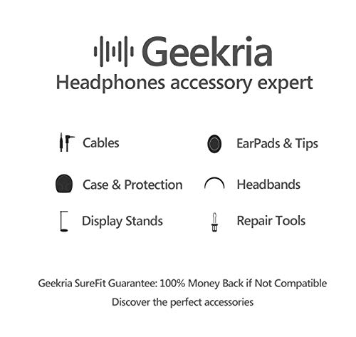 Geekria Ohrpolster und Kopfband-Set, kompatibel mit Sennheiser GSP 600/670/500 Gaming-Kopfhörern, Ersatzreparaturteil-Anzug (Schwarz) Bild 7