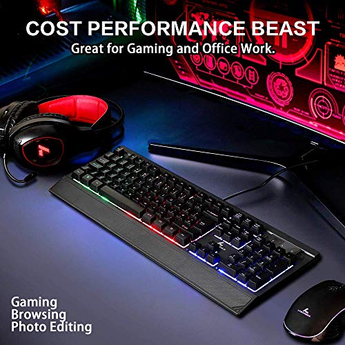 LYCANDER LMC380 Gaming-Maus, kabelgebunden, Optische USB-Mäuse mit Einstellbarer Dpi, bis zu 6400, 7 Tasten, LED, 1, 5 m Kabel Bild 6