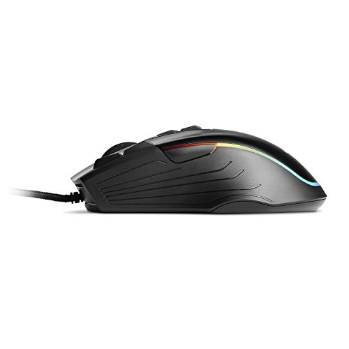 Nightmare - Gaming-Maus für Links- und Rechtshänder mit programmierbarer RGB-Beleuchtung, 11 Tasten und bis zu 2500 DPI Abtastrate Bild 3