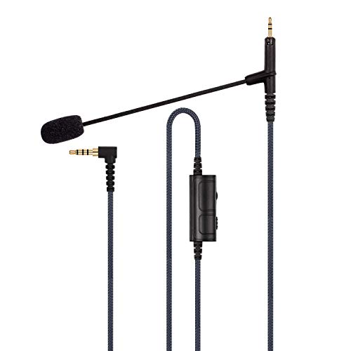 Boompro Spielmikrofon mit Ausleger mit Kabel, Lautstärkeregler für PlayStation PS4 oder Xbox One, PC, kompatibel mit ATH M50x, M40x, M70x (150cm) Bild 1