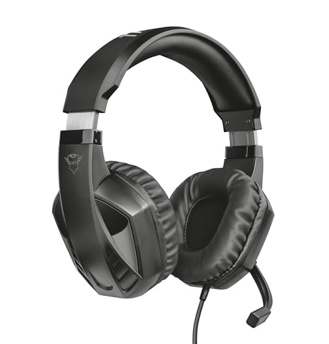 Trust Gaming 23373 Headset GXT 412 mit Mikrofon für PS4, PS5, PC, Nintendo Switch, Xbox Series X, Xbox One - Celaz Kabelgebundene Gaming-Kopfhörer mit Metallverstärkter Kopfbügel - Schwarz,25cm Bild 1