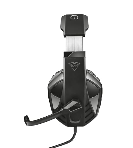 Trust Gaming 23373 Headset GXT 412 mit Mikrofon für PS4, PS5, PC, Nintendo Switch, Xbox Series X, Xbox One - Celaz Kabelgebundene Gaming-Kopfhörer mit Metallverstärkter Kopfbügel - Schwarz,25cm Bild 3