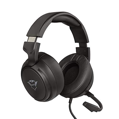 Trust Gaming Headset GXT 433 mit Mikrofon für PS4, PS5, PC, Nintendo Switch, Xbox Series X, Xbox One - Pylo Kabelgebundene Gaming-Kopfhörer mit Geflechtkabel, 50 mm-Aktivlautsprecher - Schwarz Bild 1