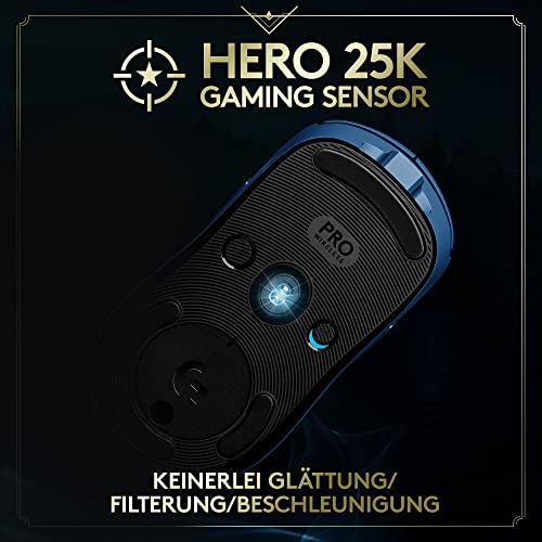 Logitech G PRO Kabellose Gaming-Maus - LIGHTSPEED, HERO 25K Sensor, 25.600 DPI, RGB, 4-8 programmierbare Tasten, Beidhändig, Offizielle League of Legends Edition Bild 4
