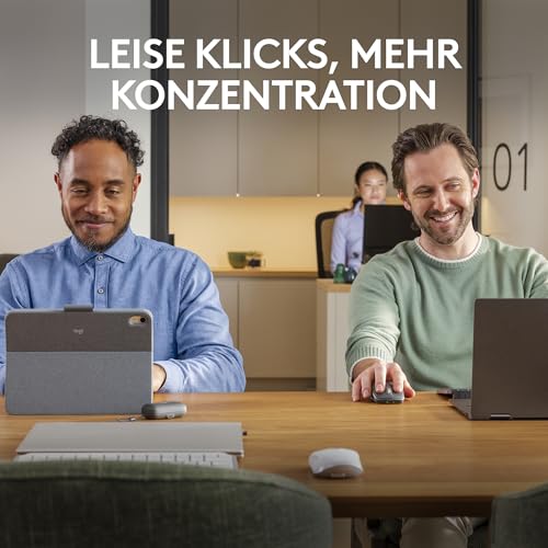 Logitech MX Anywhere 3S Compact Kabellose Maus, Fast Scrolling, 8K DPI Any-Surface Tracking, Quiet Clicks, Programmierbare Tasten, USB C, Bluetooth, Windows PC, Linux, Chrome, Mac - Graphit Bild 3