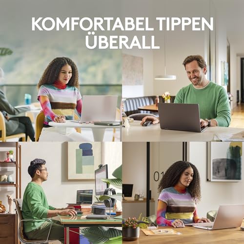 Logitech MX Anywhere 3S Compact Kabellose Maus, Fast Scrolling, 8K DPI Any-Surface Tracking, Quiet Clicks, Programmierbare Tasten, USB C, Bluetooth, Windows PC, Linux, Chrome, Mac - Graphit Bild 6
