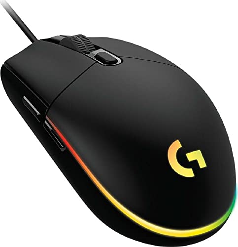 Logitech Gaming Mouse G102 LIGHTSYNC Maus für Rechtshänder, Optisch, 6 Tasten, kabelgebunden, USB, schwarz Bild 2