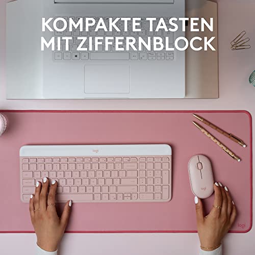 Logitech 920-011314 Kombination aus Maus und Tastatur, Rosa Bild 2