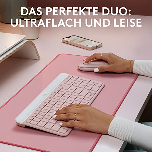 Logitech 920-011314 Kombination aus Maus und Tastatur, Rosa Bild 3