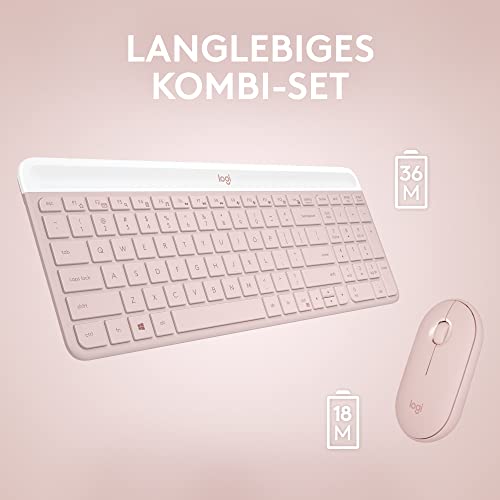 Logitech 920-011314 Kombination aus Maus und Tastatur, Rosa Bild 6